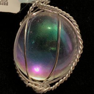 Angel Crystal #265, Polished Stone Pendant